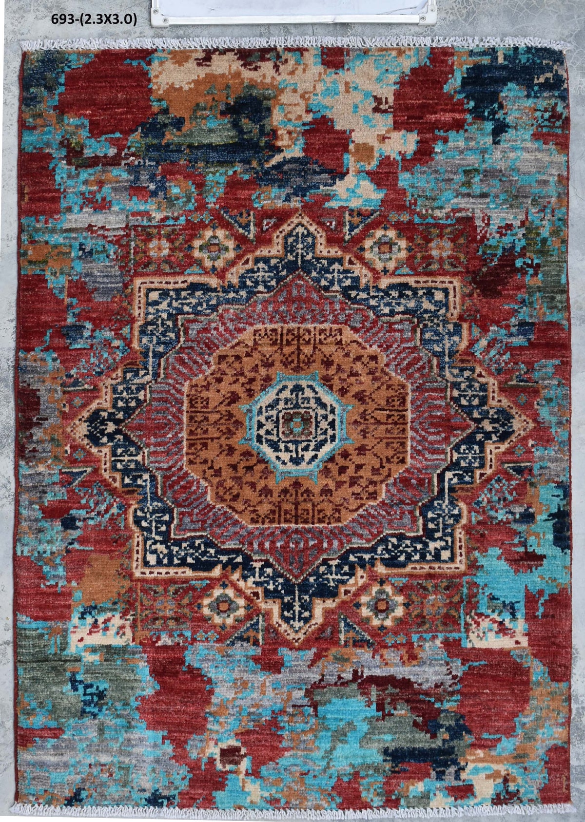 Aryan Handmade Turkish Wool Rug 2' × 3' – Style 693