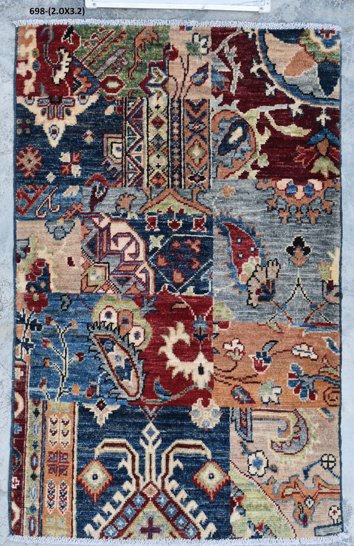 Aryan Handmade Turkish Wool Rug 2' × 3' – Style 698