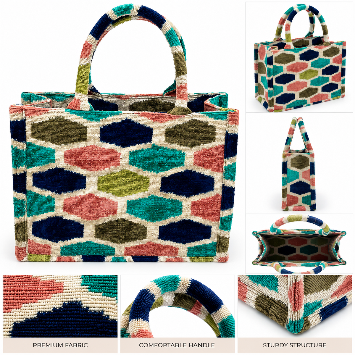 Eternal Leaf Luxe Tote Bag – Royal Medallion Suzani