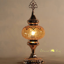 Load image into Gallery viewer, Turkish Stained | Cracked Glass Table Lamp
