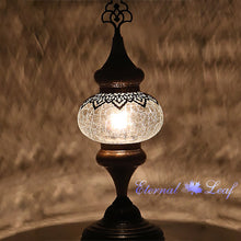 Load image into Gallery viewer, Turkish Stained | Cracked Glass Table Lamp