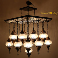Load image into Gallery viewer, Turkish The Ottoman | Handmade Glass Rectangle Chandelier (LP-N3-AU)