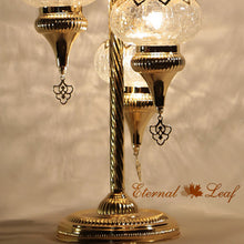Load image into Gallery viewer, Turkish Stained | Cracked Glass Floor Lamp