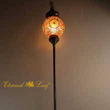 Load image into Gallery viewer, Turkish Stained |  Sauron Eye Mosaic Glass Floor Lamp (M-25T-Y)
