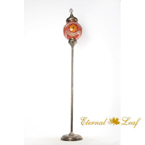 Turkish Stained |  Sauron Eye Mosaic Glass Floor Lamp (M-25T-Y)