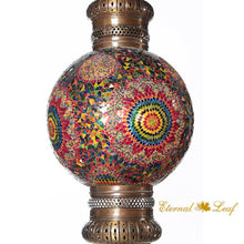 Load image into Gallery viewer, Turkish Stained | Mosaic Glass Round Style Ceiling Lamp (M-50T-T)