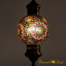 Load image into Gallery viewer, Turkish Stained | Mosaic Glass Round Style Ceiling Lamp (M-50T-T)