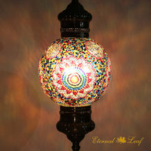 Load image into Gallery viewer, Turkish Stained | Mosaic Glass Round Style Ceiling Lamp (M-50T-T)