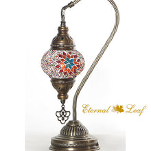 Load image into Gallery viewer, Turkish Stained | Mosaic Glass Gooseneck Table Lamp