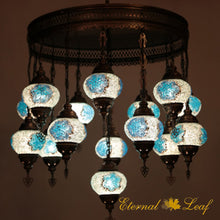 Load image into Gallery viewer, Turkish Stained | Mosaic Glass No:2 Grape Shape Chandelier (M-N2-A)