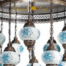 Load image into Gallery viewer, Turkish Stained | Mosaic Glass No:2 Grape Shape Chandelier (M-N2-A)