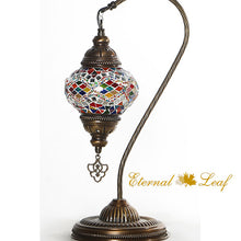 Load image into Gallery viewer, Turkish Stained | Mosaic Glass Gooseneck Table Lamp