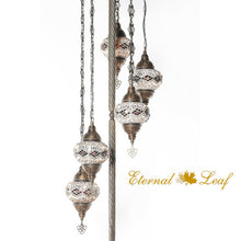 Load image into Gallery viewer, Turkish Stained | Mosaic Glass No:2 Globe Size Floor Lamp