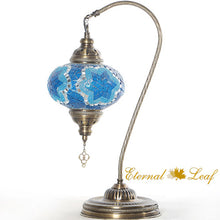 Load image into Gallery viewer, Turkish Stained | Mosaic Glass Gooseneck Table Lamp