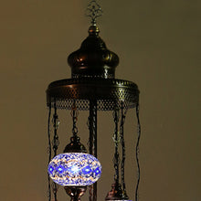 Load image into Gallery viewer, Turkish Stained | Mosaic Glass No:3 Globe Size Floor Lamp