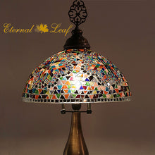 Load image into Gallery viewer, Turkish Stained | Mosaic Glass Tiffany Style Table Lamp