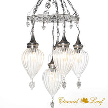 Load image into Gallery viewer, Turkish Stained | Stony Style Pyrex Glass Chandelier (P-ST-L)