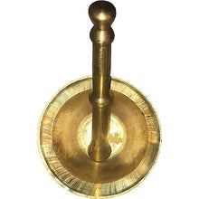 Load image into Gallery viewer, Handmade Turkish Brass Mortar & Pestle