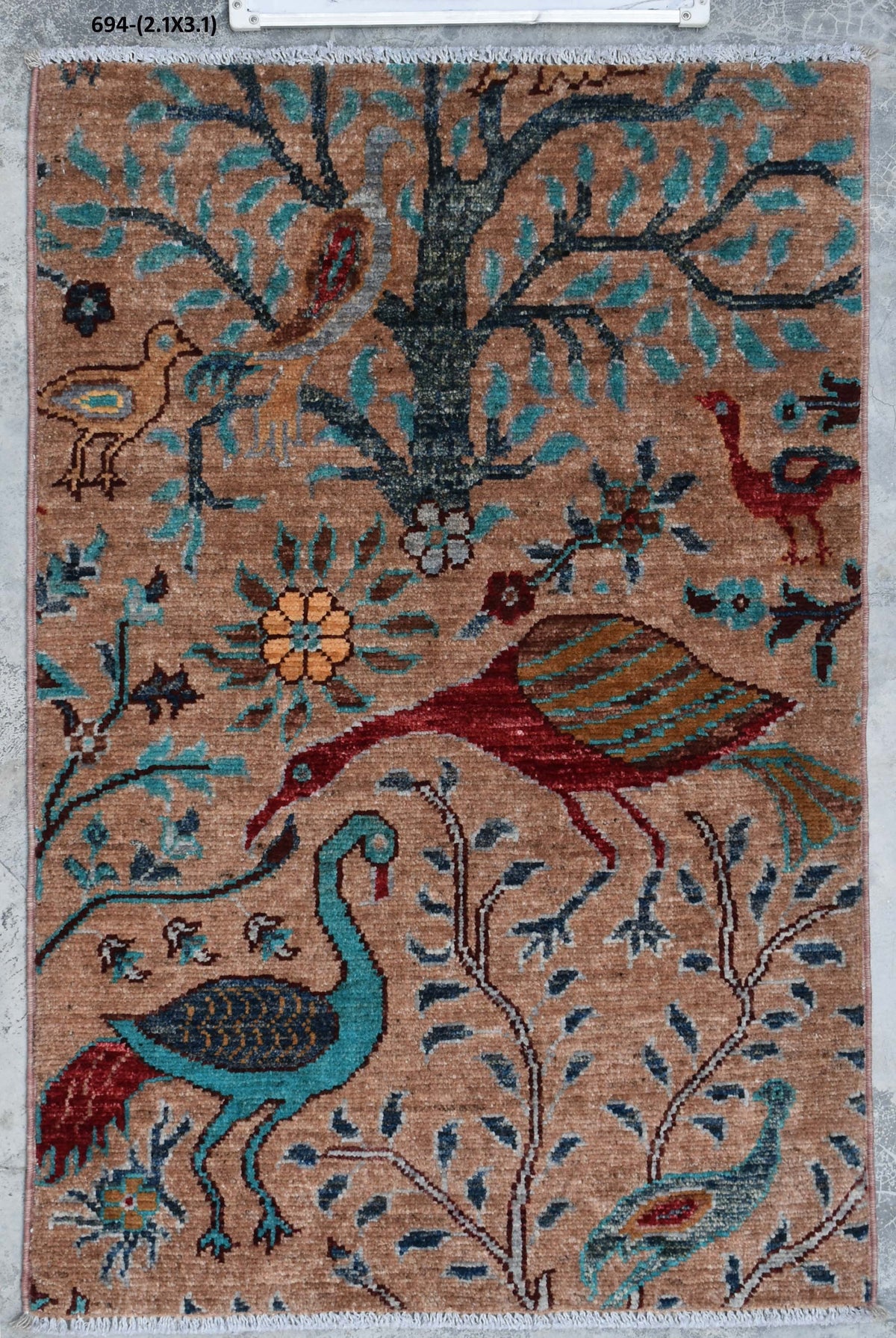 Aryan Handmade Turkish Wool Rug 2' × 3'