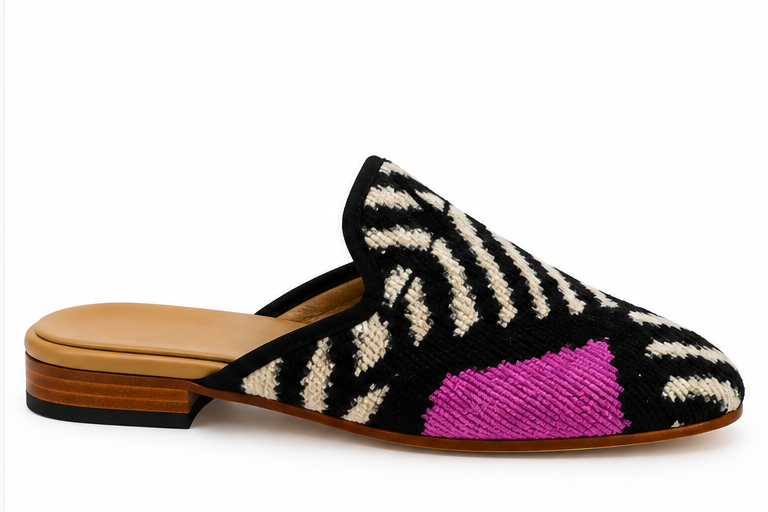 Eternal Leaf Handcrafted  Velvet Mule