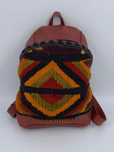 100% Antique Wool, Handmade and Vegetable Dye Backpacks