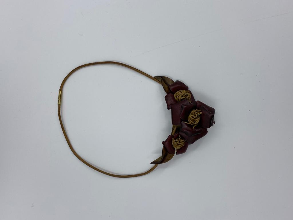 Genuine Leather Bag, Bracelet, Necklaces Set | Handmade in Turkey