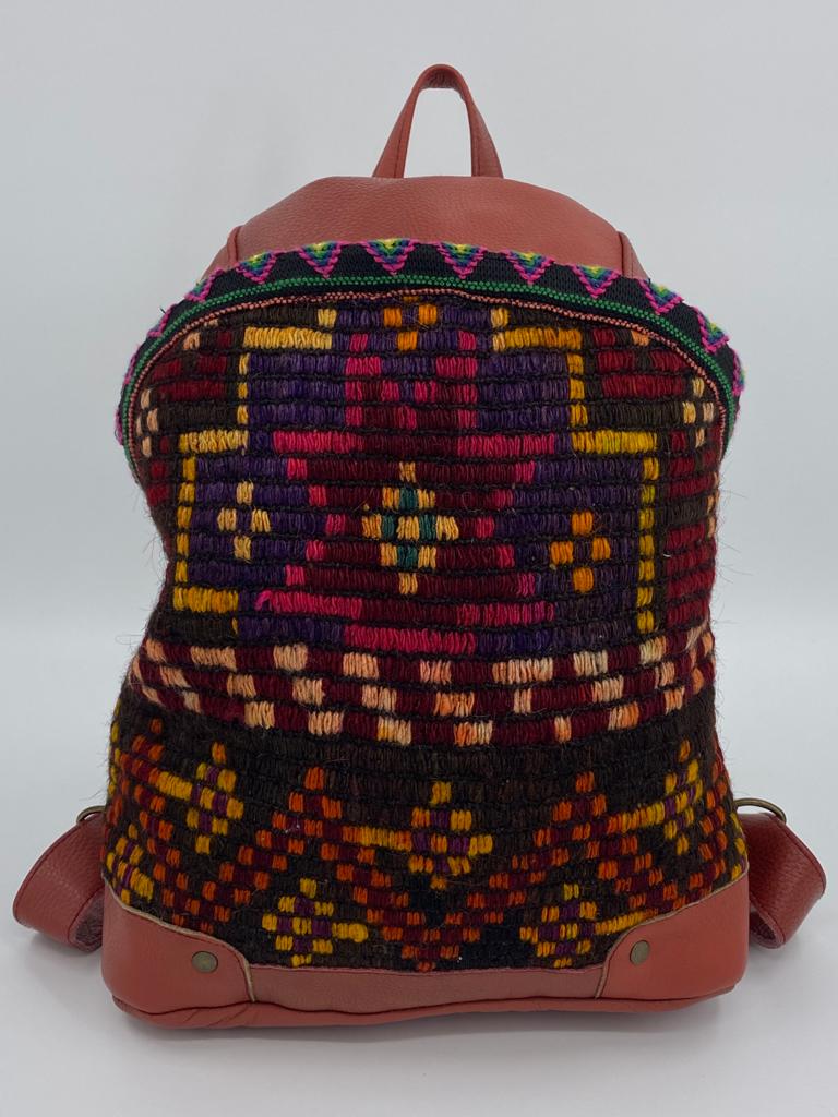 100% Antique Wool, Handmade and Vegetable Dye Backpacks