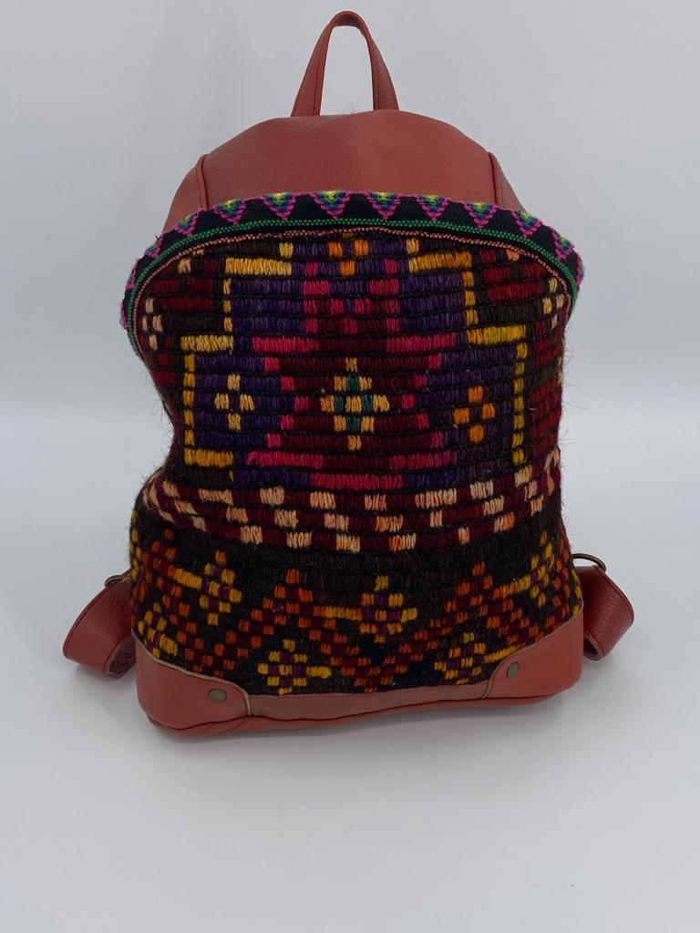 100% Antique Wool, Handmade and Vegetable Dye Backpacks