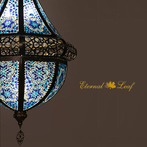 Turkish Stained | Mosaic Glass Victorian Style Ceiling Lamp (FM-TL-T)