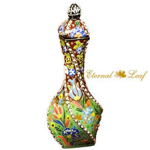 Load image into Gallery viewer, Handmade Turkish Ceramic Olive Oil Bottle Approx. 10&quot;