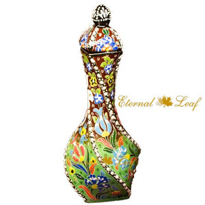 Handmade Turkish Ceramic Olive Oil Bottle Approx. 10"