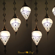 Load image into Gallery viewer, Turkish The Ottoman |  Handmade Glass Rectangle Chandelier (L-M-KA)