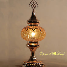 Load image into Gallery viewer, Turkish Stained | Cracked Glass Table Lamp