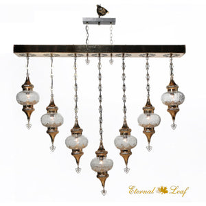 Turkish The Ottoman | Handmade Glass Rectangle Chandelier (LP-N3-AU)