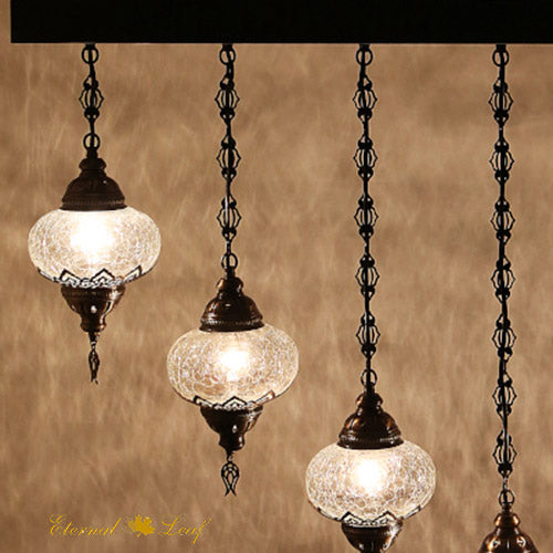 Turkish The Ottoman | Handmade Glass Rectangle Chandelier (LP-N3-AU)