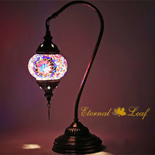 Load image into Gallery viewer, Turkish Stained | Mosaic Glass Gooseneck Table Lamp
