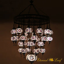 Load image into Gallery viewer, Turkish Stained | Mosaic Glass No:2 Grape Shape Chandelier (M-N2-A)
