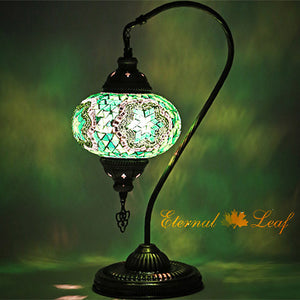 Turkish Stained | Mosaic Glass Gooseneck Table Lamp