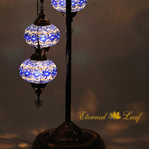 Turkish Stained | Mosaic Glass No:3 Globe Size Floor Lamp