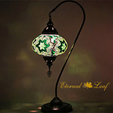 Load image into Gallery viewer, Turkish Stained | Mosaic Glass Gooseneck Table Lamp