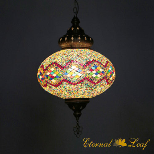 Turkish Stained | Mosaic Glass Ceiling Lamp (M-N#-T)