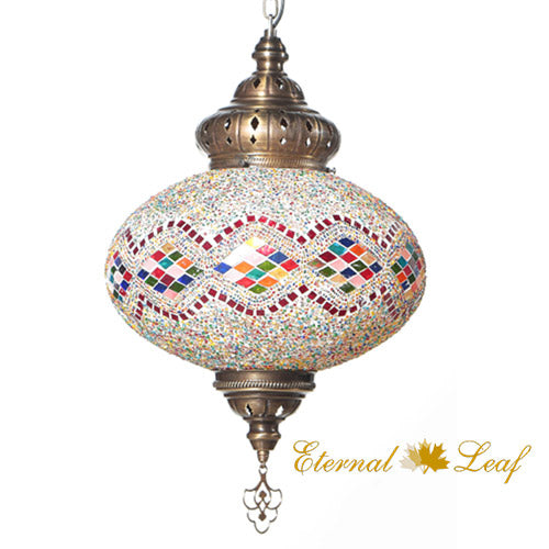 Turkish Stained | Mosaic Glass Ceiling Lamp (M-N#-T)