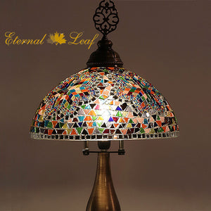Turkish Stained | Mosaic Glass Tiffany Style Table Lamp