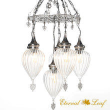 Load image into Gallery viewer, Turkish Stained | Stony Style Pyrex Glass Chandelier (P-ST-L)