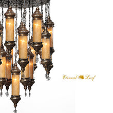 Load image into Gallery viewer, Turkish Magnificence |  Handmade Glass Chandelier (PS-C2-L)