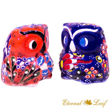 Load image into Gallery viewer, Anatolian Ceramic Owl Family Figurines 3pcs